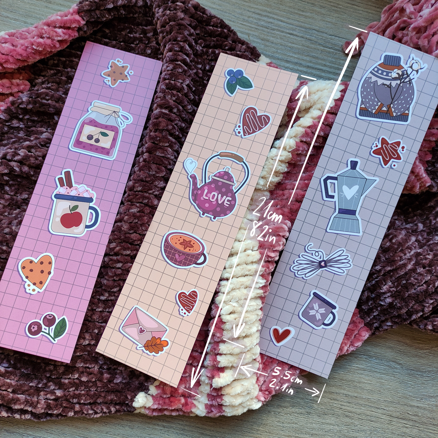 Cozy Hygge Bookmark – Warm & Minimalist Design – Comfort Gift for Book Lovers – Aesthetic Book Accessory – Single Bookmark