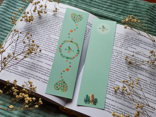 Spring Bookmark – Cute Floral Bookmark with Pastel Colors – Seasonal Stationery for Book Lovers – Cute Book Accessories Gift for Readers