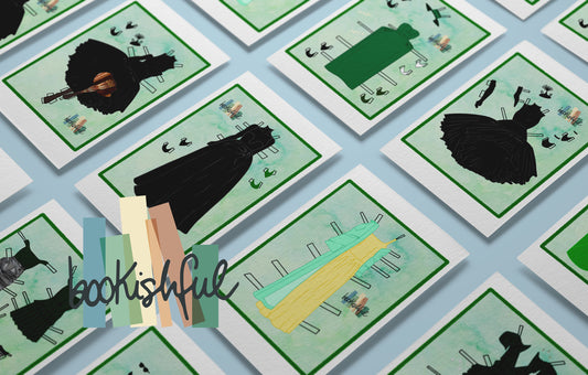 Printable Paper Doll Bundle – Holding Pink Space + Holding Green Space – Fashion Dolls with Outfits PDF Digital Download