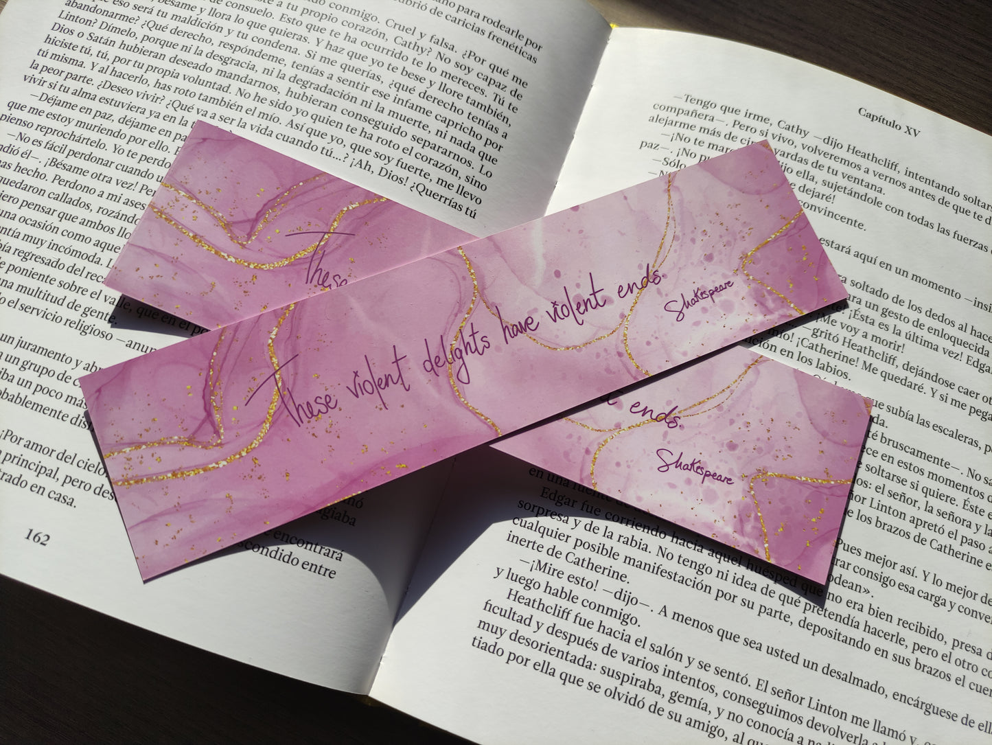 Shakespeare Quote Bookmark – Gothic Literature Gift – Romeo & Juliet Bookish Accessory – English Lit Gift for Readers – Single Bookmark