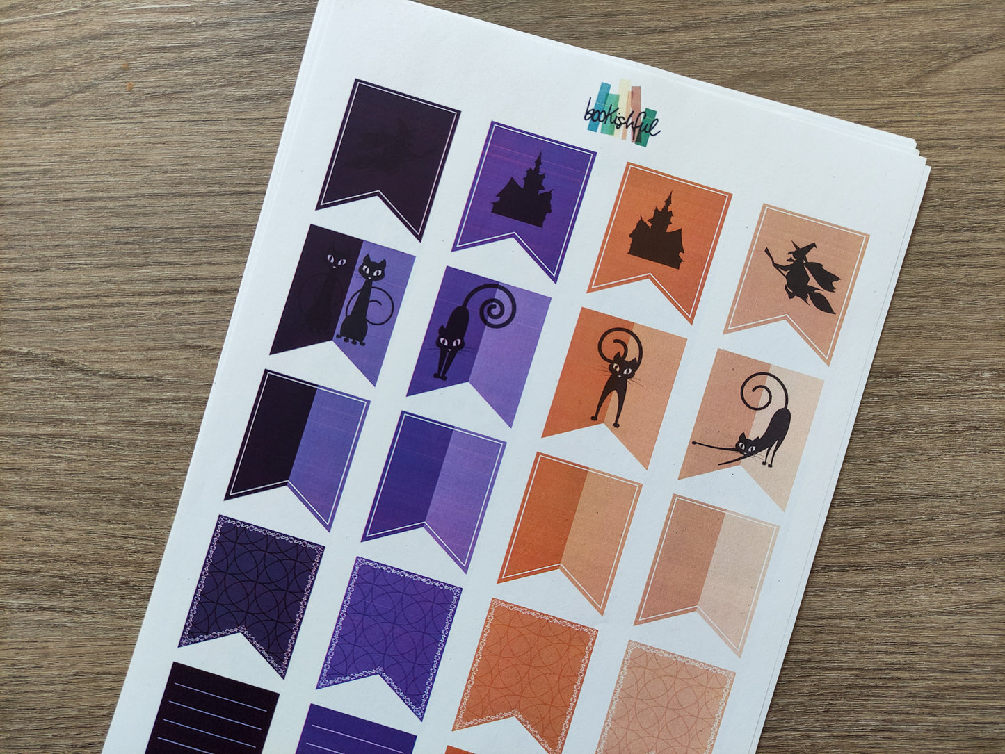 Printable Planner Sticker Kit – 300+ Classic Halloween Stickers for Journaling, Planners & Scrapbooking – 7 Pages PDF Instant Download