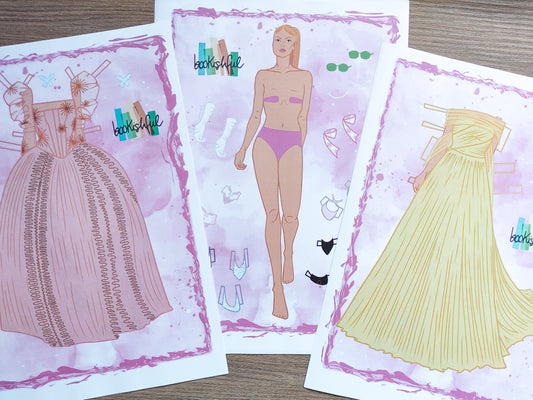 Fashion Paper Doll, Glinda Wicked Press Tour Kit, Doll with 10 Complete outfits, Cut Out Printable Doll, Papercrafts for all ages