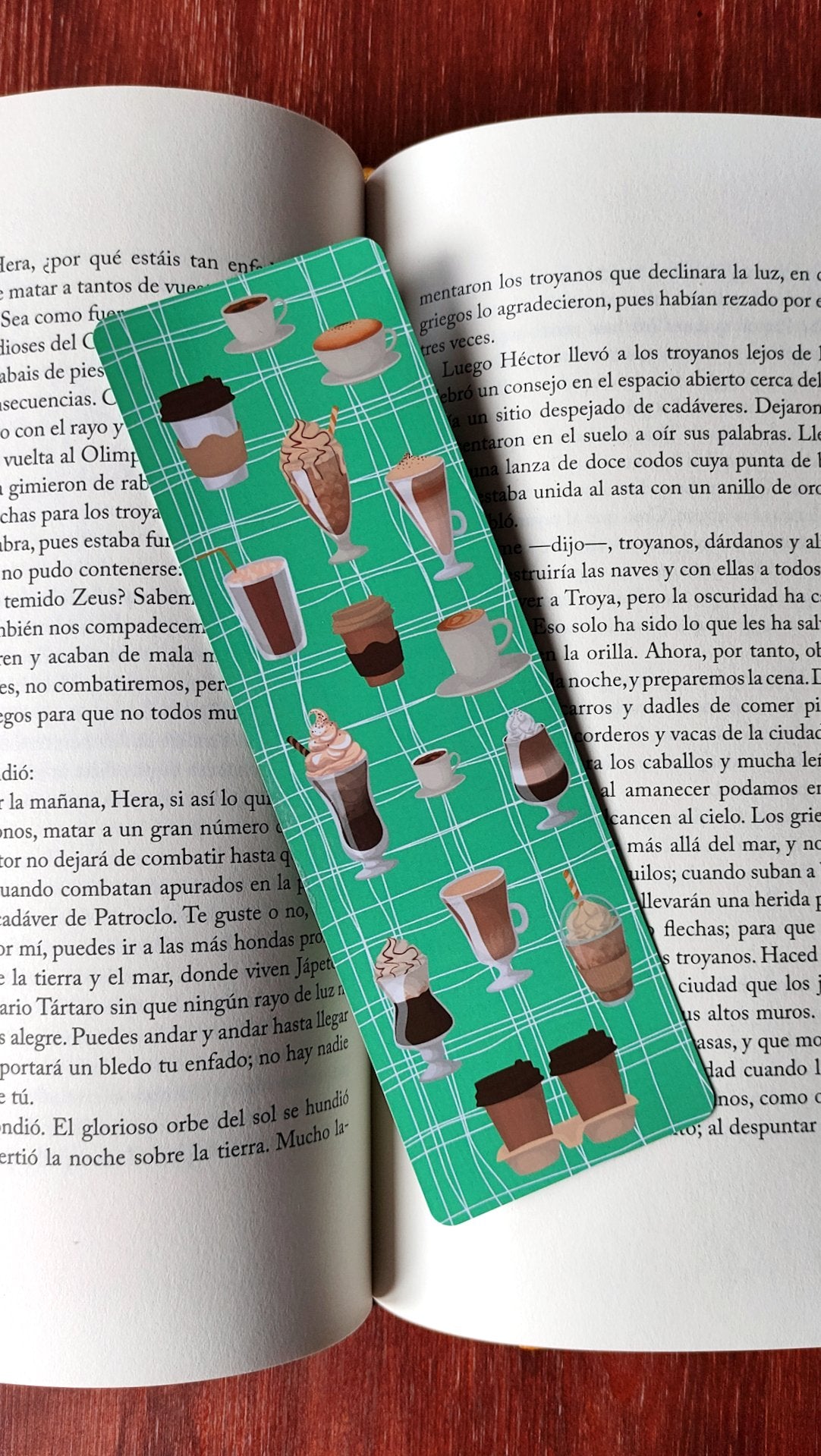 Colorful Food Bookmarks, Coffee Lovers, Kawaii Stationery, Bookish Readers Gift