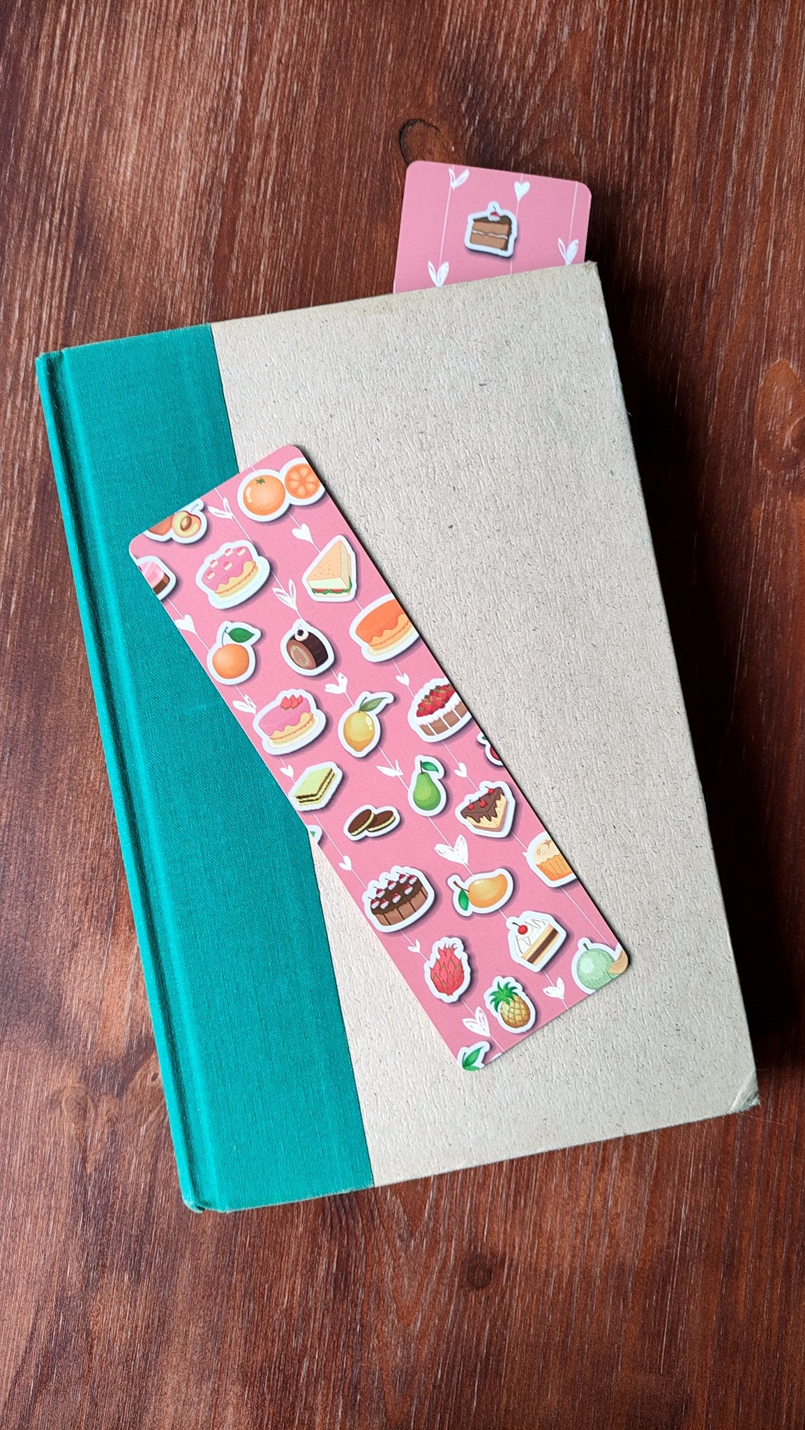 Colorful Food Bookmark Set, Coffee Lovers, Cookies, Brunch Fruits Kawaii Stationery, Bookish Readers Gift