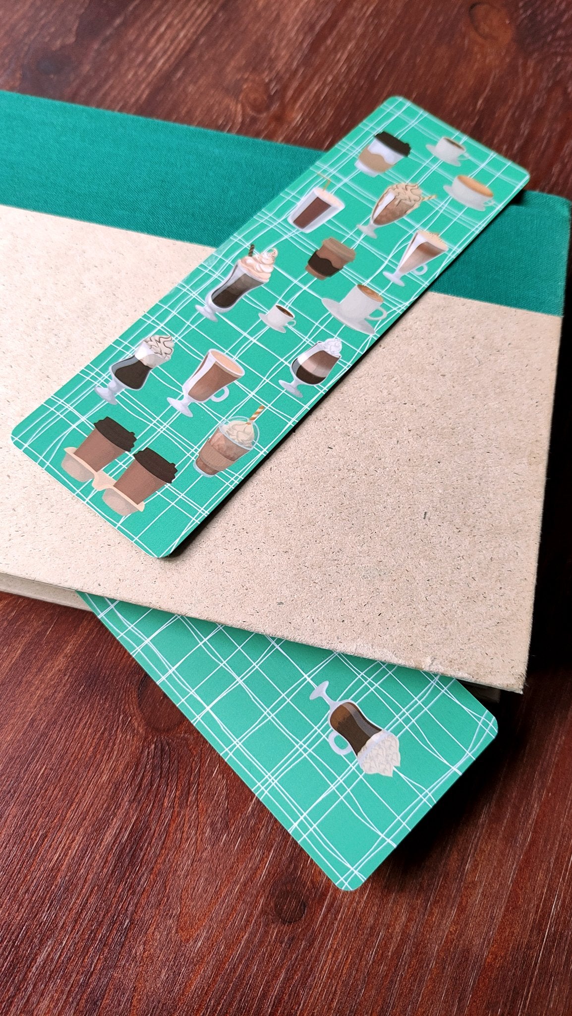 Colorful Food Bookmarks, Coffee Lovers, Kawaii Stationery, Bookish Readers Gift