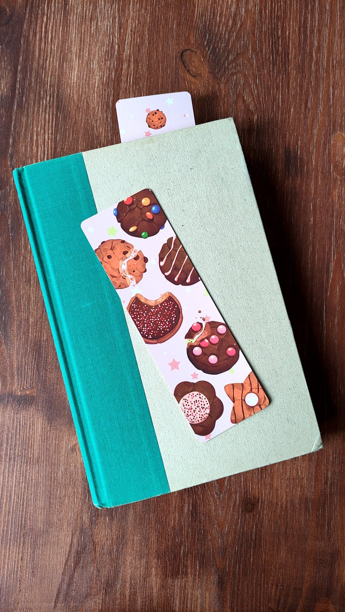 Colorful Cookie Bookmark, Pastries, Brunch Fruits Kawaii Stationery, Bookish Readers Gift