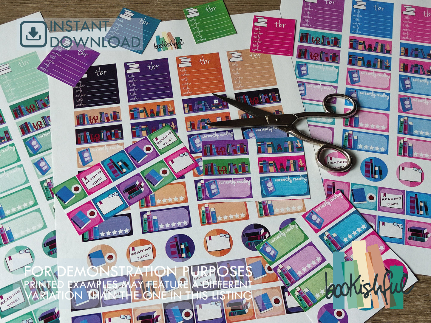 Complete Bookish Sticker Collection – 25 Printable Reader Sticker Sheets – Ultimate Reading Journal Kit – Instant Download PDF