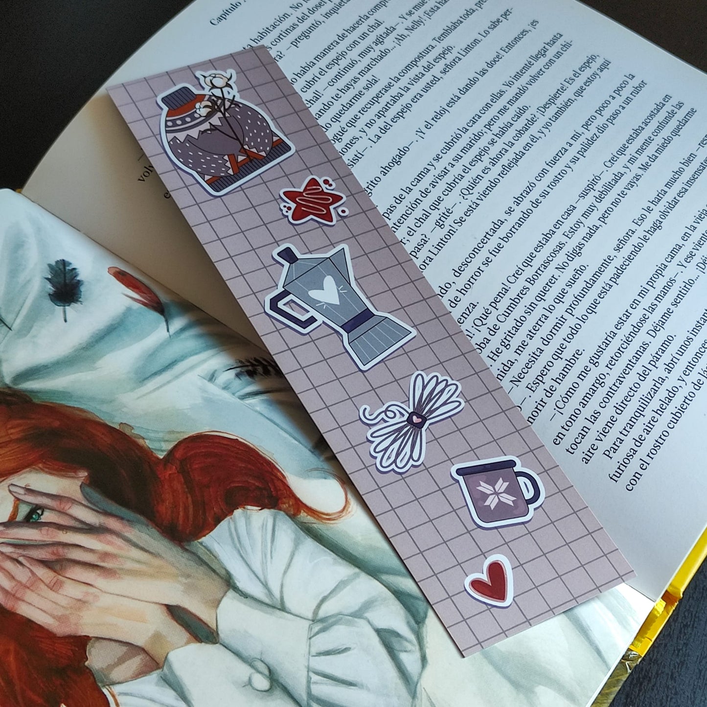 Cozy Hygge Bookmark – Warm & Minimalist Design – Comfort Gift for Book Lovers – Aesthetic Book Accessory – Single Bookmark