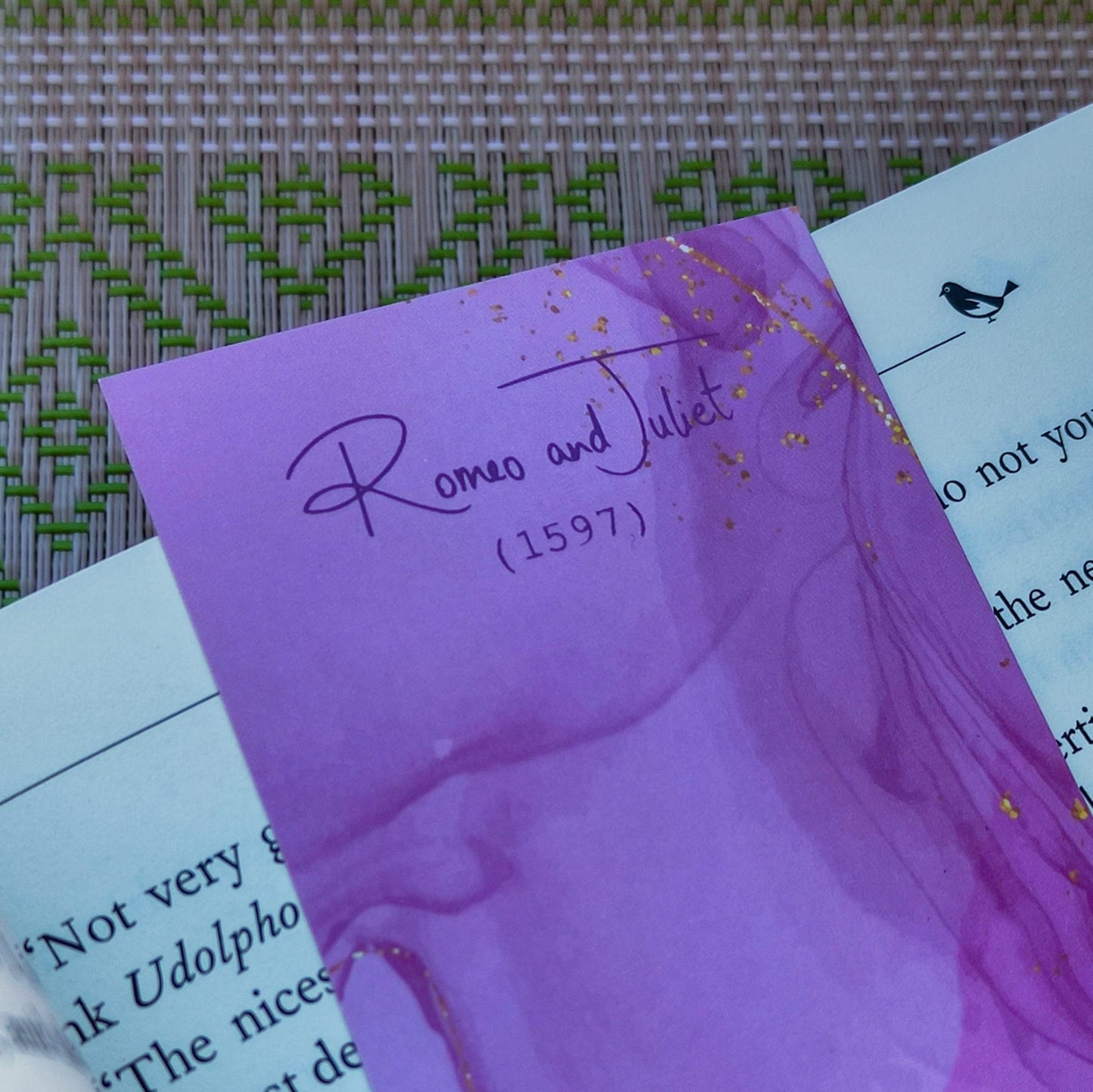 Shakespeare Quote Bookmark – Gothic Literature Gift – Romeo & Juliet Bookish Accessory – English Lit Gift for Readers – Single Bookmark