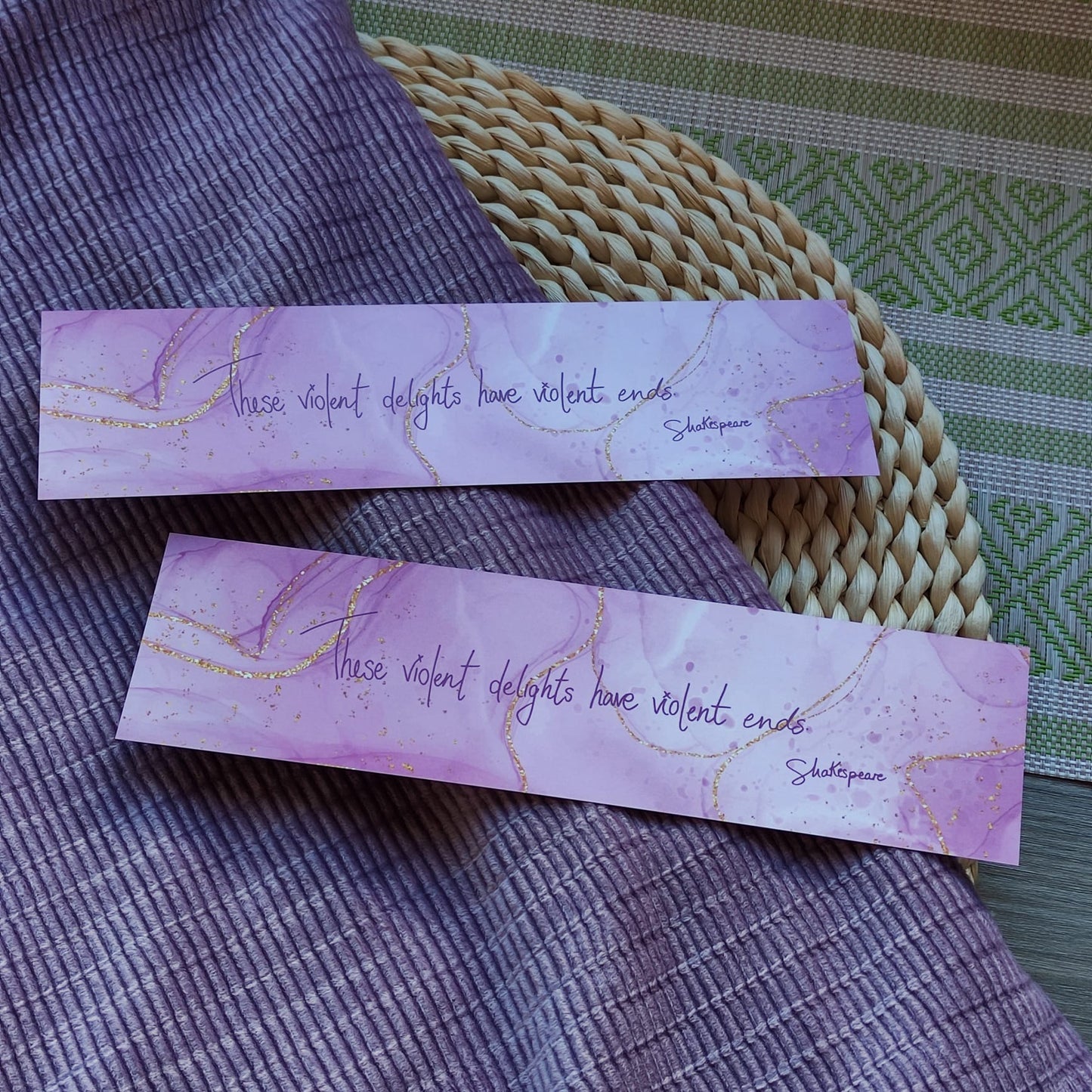 Set of 3 Literary Quote Bookmarks – English Literature Gift – Bundle Discount – Bram Stoker, Shakespeare, Brontë – Bookish Gift for Readers