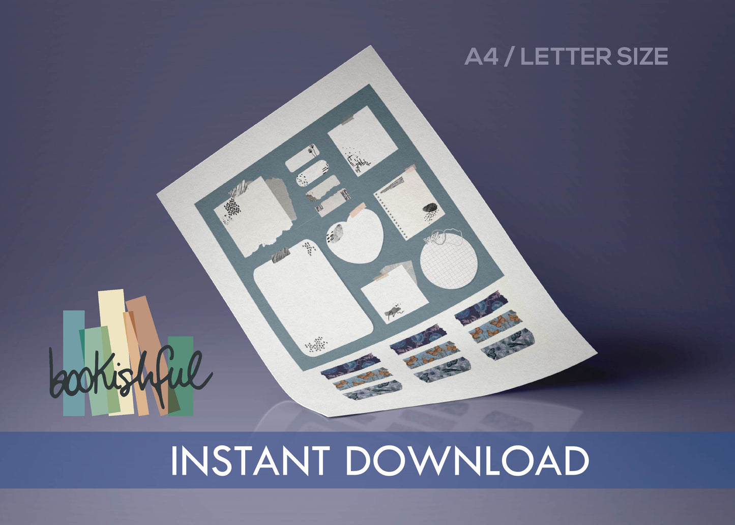 Vintage Floral Printable Sticker Kit – 280 Soft Aesthetic Journal Stickers for Junk Journal, Scrapbooking, Bullet Journal – PDF Download